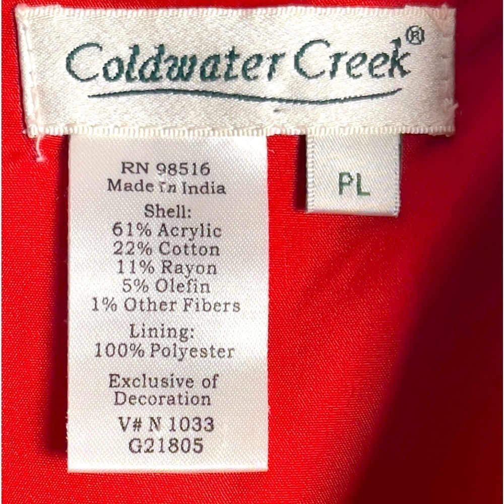 Coldwater Creek Red Patchwork Bohemian Blazer Siz… - image 5